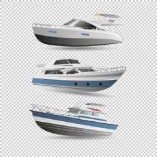 SPA插图各种游艇插图免抠png透明图层素材