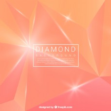 橙色钻石背景