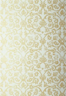 欧式花纹背景金黄色花纹布艺壁纸