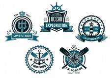 航海标签设计图片