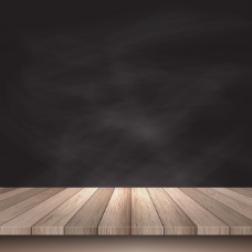 黑色背景的木桌