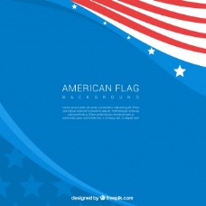 中国美景平面设计中的美国国旗背景