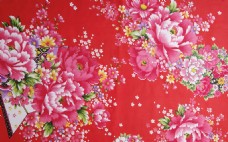 欧式花纹背景中式红色花纹壁纸