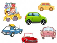 小可爱卡通可爱玩具小汽车小轿车设计元素