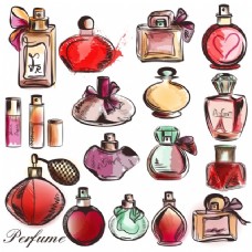 化妆品手绘香水系列