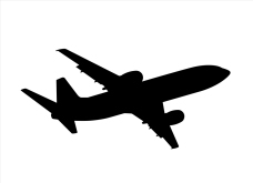 旅行海报飞机剪影