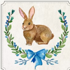 手绘复活节兔饰品