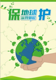 保护地球环境保护节能海报