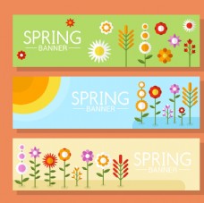 广告春天春季花卉横幅
