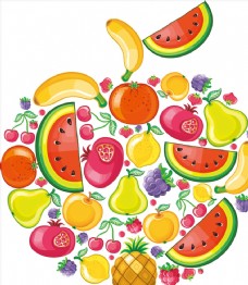 卡通菠萝水果图标