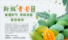 水果海报芒果夏季水果促销海报